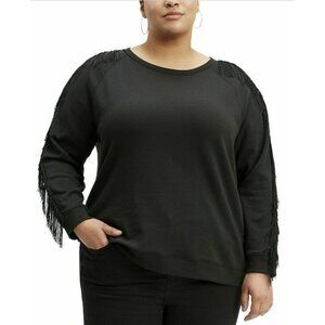Levis Reese Fringe Crew Neck Sweatshirt Plus Size